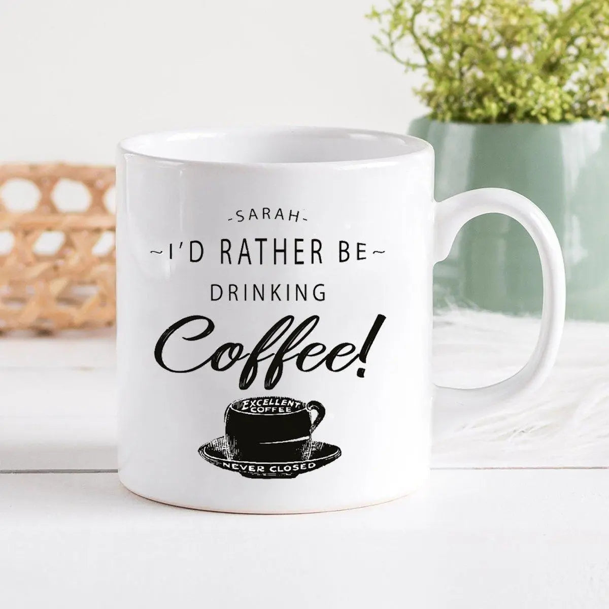 Personalised Coffee Mug, Coffee Gift, Coffee Theme Gifts, Coffee Present, Tin Mug, Camping Mug, Custom Coffee Cup, Coffee Mugs, Drink - Amy Lucy
