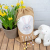 Personalised Cute Easter Bunny Jute Sack, Personalised Easter Bag, Child's Storage Bag, Easter Egg Hunt Gift Bag, Easter Egg Hunt Bags - Amy Lucy