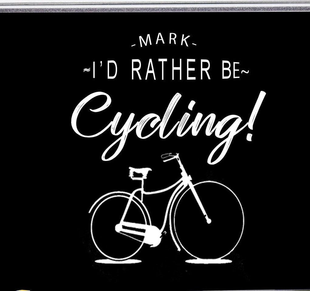 Personalised Cycling Metal Tin, Storage Cycling Gift, Cycling Dad Gift, Granddad Cycling Gifts, Personalised Tin, Cycling For Him Tin, - Amy Lucy