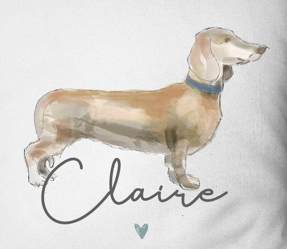 Personalised Dachshund Cushion, Dachshund Gift, Dog Lover Cushion, Sausage Dog Gifts, Dog Gifts, Dachshund Gifts, Dog Owner Gift, Country - Amy Lucy