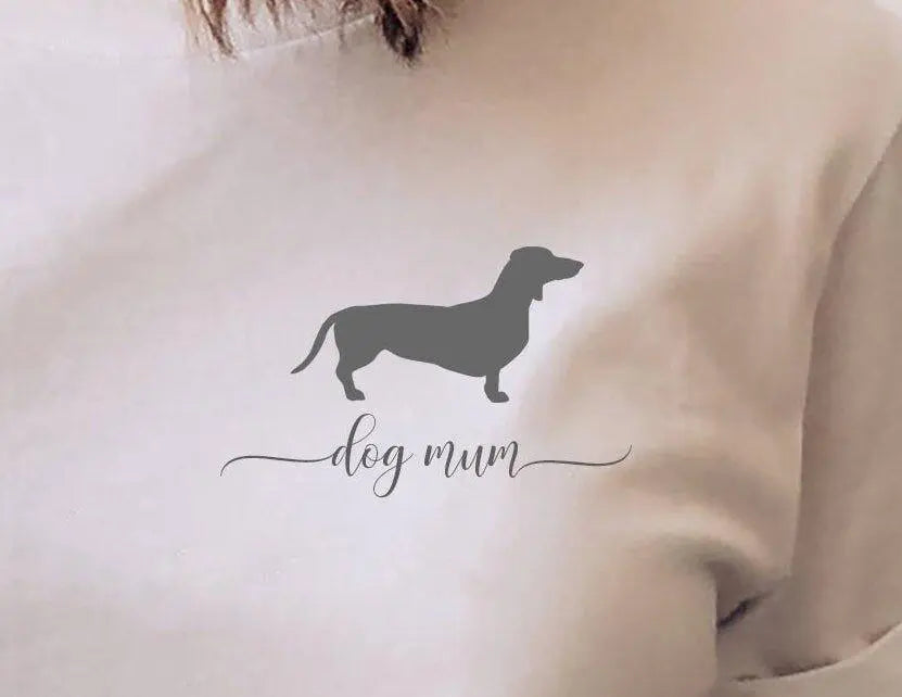 Personalised Dachshund T-shirt, Dog Mum Top, Dachshund Tops, Gift For Her, Dog Mum Gift, Sausage Dog Gifts, Personalised Dog Gift, Dog Owner - Amy Lucy