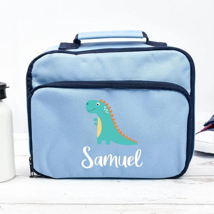 Personalised Dinosaur Lunch Bag, Dinosaur School Lunch Bag, Kids Animal Cooler Bag, Boys School Lunch Bag Children Student, Back To School - Amy Lucy