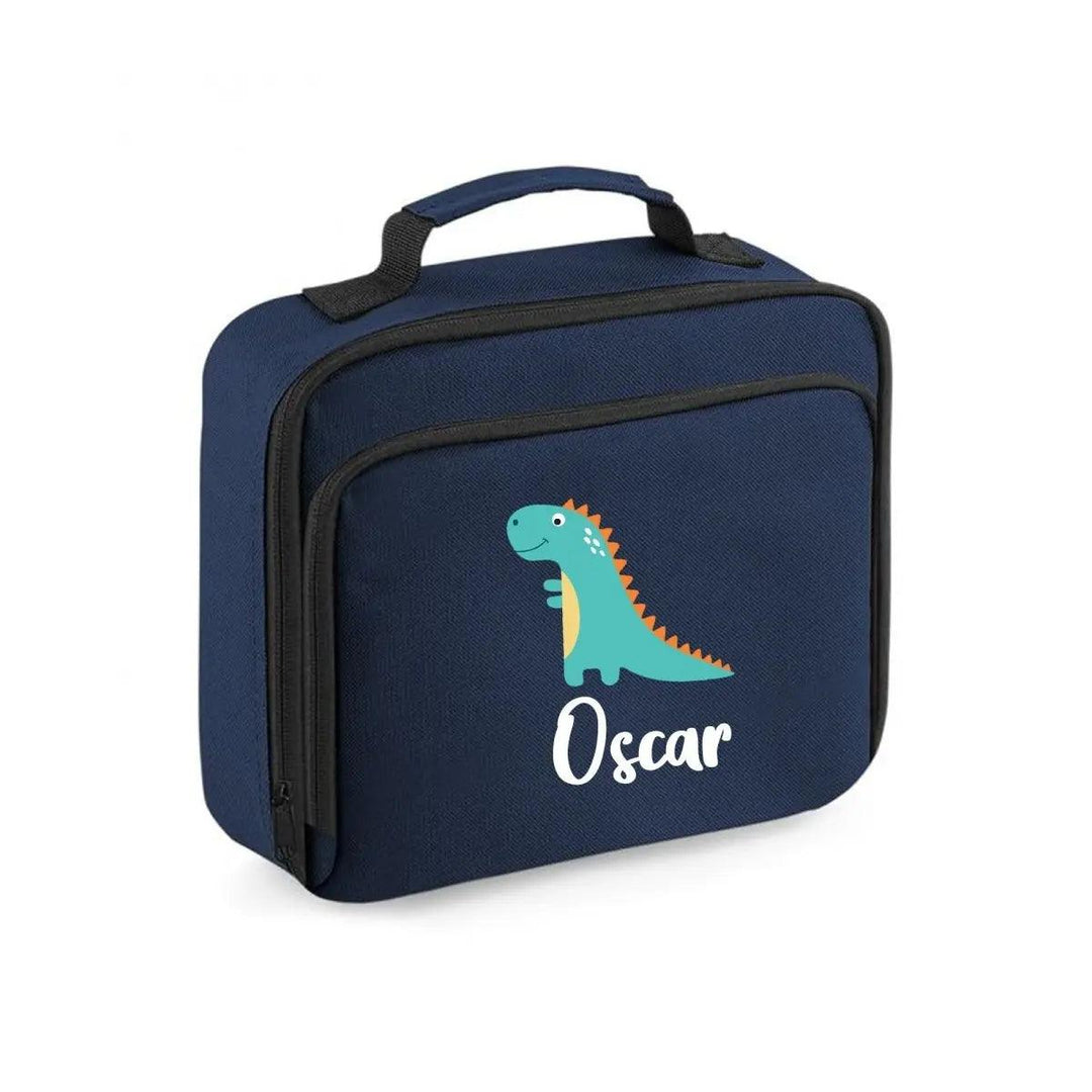 Personalised Dinosaur Lunch Bag, Dinosaur School Lunch Bag, Kids Animal Cooler Bag, Boys School Lunch Bag Children Student, Back To School - Amy Lucy