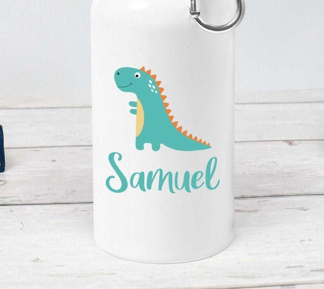 Personalised Dinosaur Water Bottle, Dinosaur School Bottle, Kids Dinosaur Drink Bottle, Boys School Flask, Kids Children Student Drinks Cup, - Amy Lucy