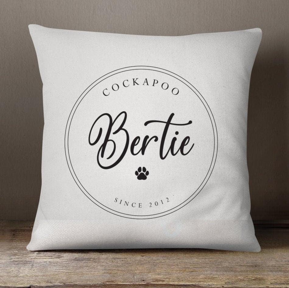 Personalised Dog Breed Cushion, Dog Owner Gift, Dog Gift, Dog Breed Cushion, Dog Lover Gift, New Dog Gift, Dog Breed Present,Dog Accessories - Amy Lucy