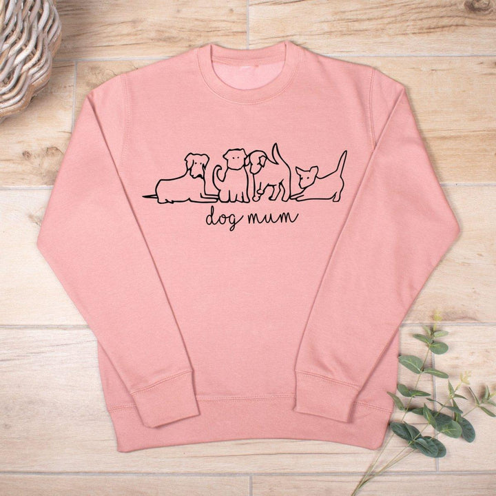 Personalised Dog Mum Sweater, Dog Theme Sweater, Dog Owner Gift, Dog Line Art Jumper, Original Artwork, Dog Mum Jumper, - Amy Lucy