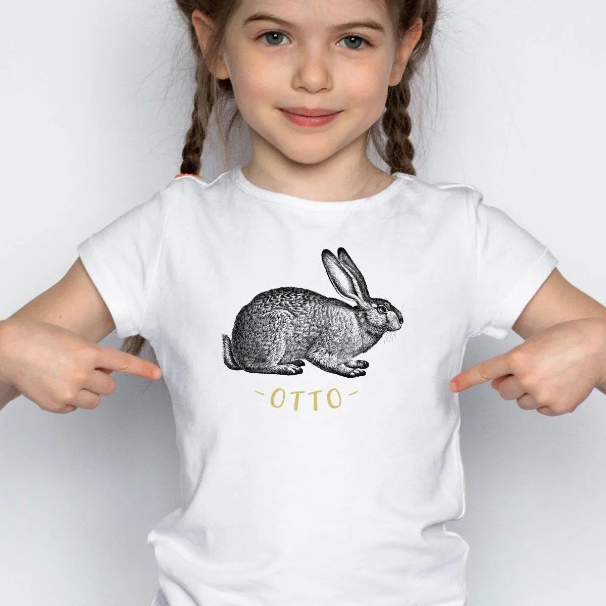 Personalised Easter Bunny Kids T-shirt, Kids Custom Name Top, Personalised Children&#39;s T-shirt, Customised Kid&#39;s Tee, Easter Bunny Boys Top - Amy Lucy