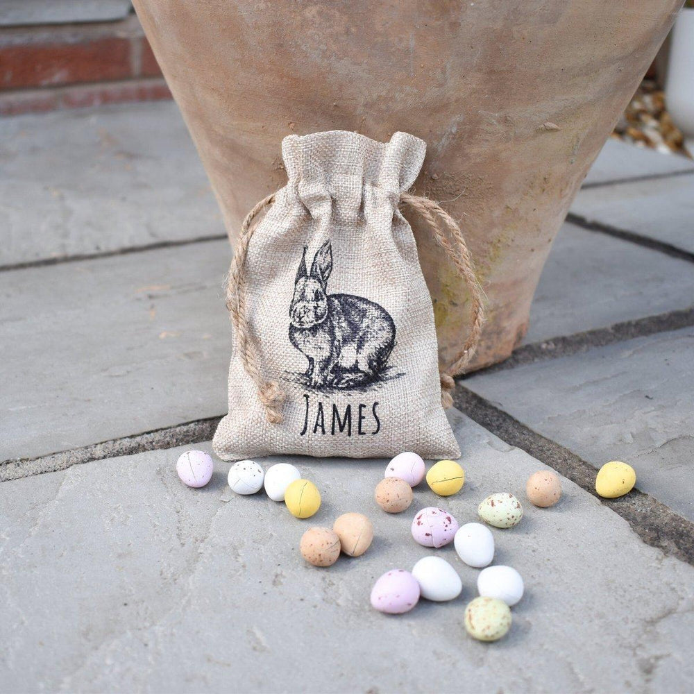 Personalised Easter Bunny Sack, Personalised Easter Bag, Child's Storage Bag, Easter Egg Hunt Gift Bag, Easter Egg Hunt Bags - Amy Lucy