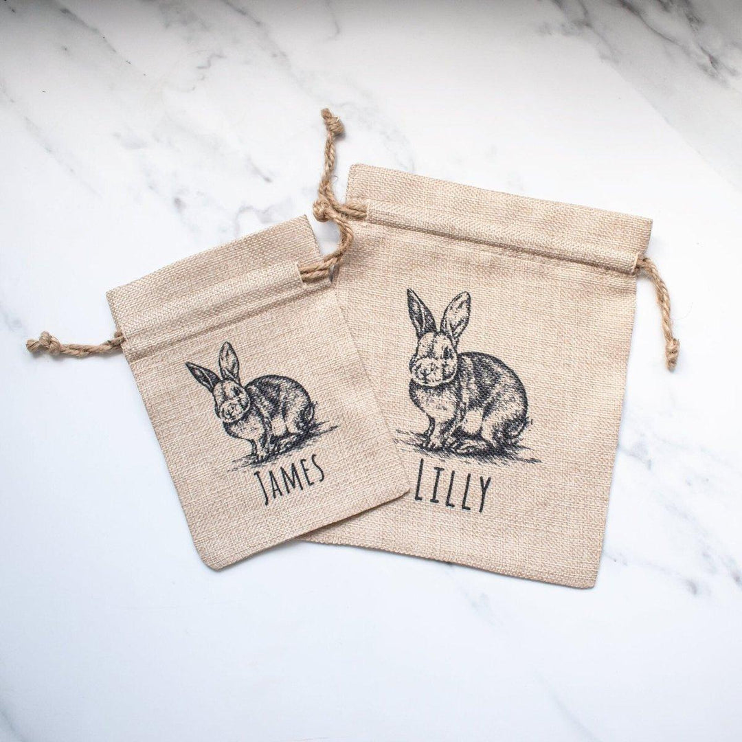 Personalised Easter Bunny Sack, Personalised Easter Bag, Child's Storage Bag, Easter Egg Hunt Gift Bag, Easter Egg Hunt Bags - Amy Lucy