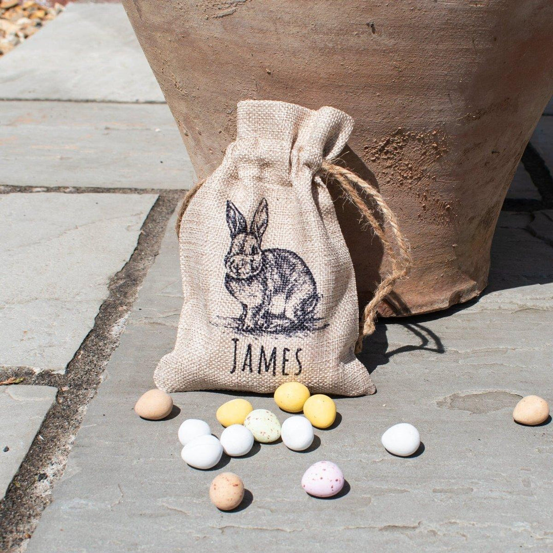 Personalised Easter Bunny Sack, Personalised Easter Bag, Child's Storage Bag, Easter Egg Hunt Gift Bag, Easter Egg Hunt Bags - Amy Lucy