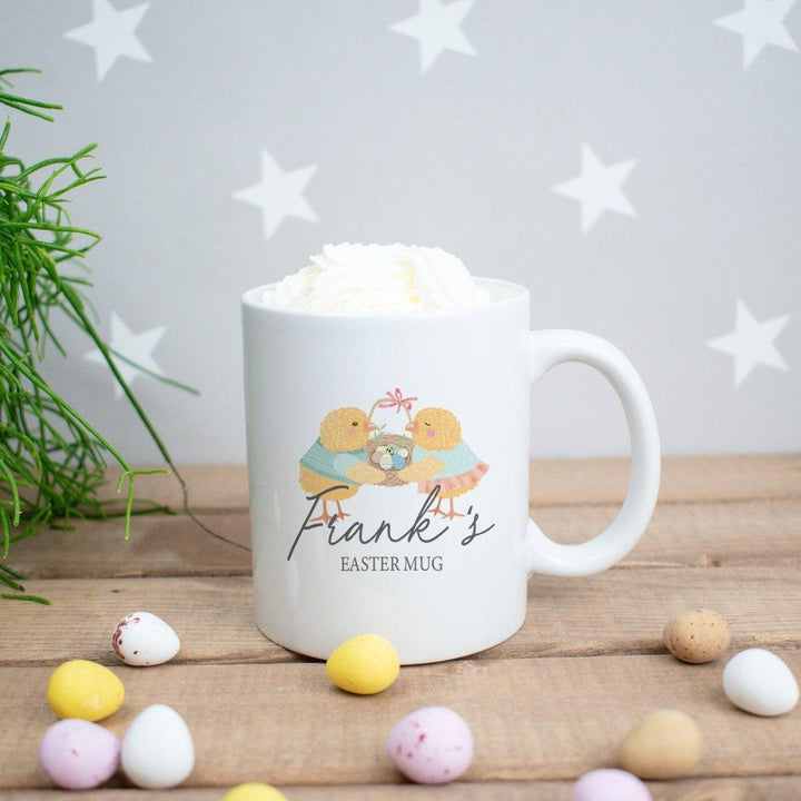 Personalised Easter Mug, Easter Mug Gift Set, Easter Mug with Eggs, Personalised Easter Chocolate Gift, Kids Easter Treats, Easter Egg Bags - Amy Lucy