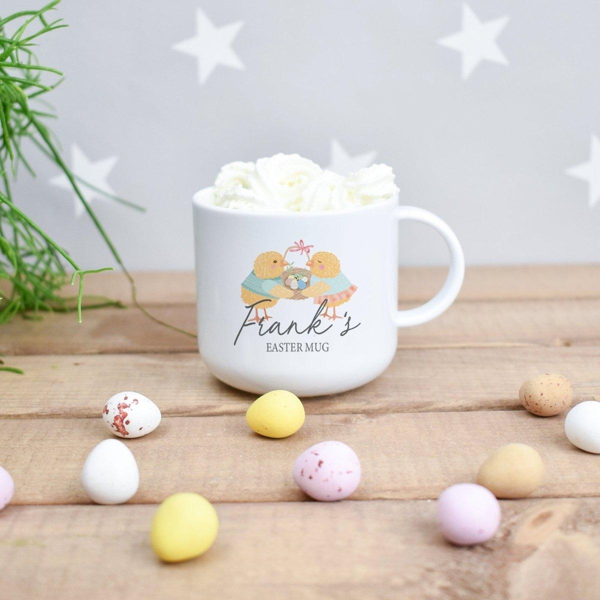 Personalised Easter Mug, Easter Mug Gift Set, Easter Mug with Eggs, Personalised Easter Chocolate Gift, Kids Easter Treats, Easter Egg Bags - Amy Lucy