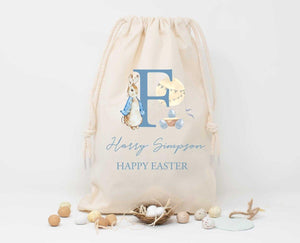 Personalised Easter Sack, Easter Bunny Treat Bag, Personalised Child's Easter Bag, Easter Egg Hunt Bag - Amy Lucy