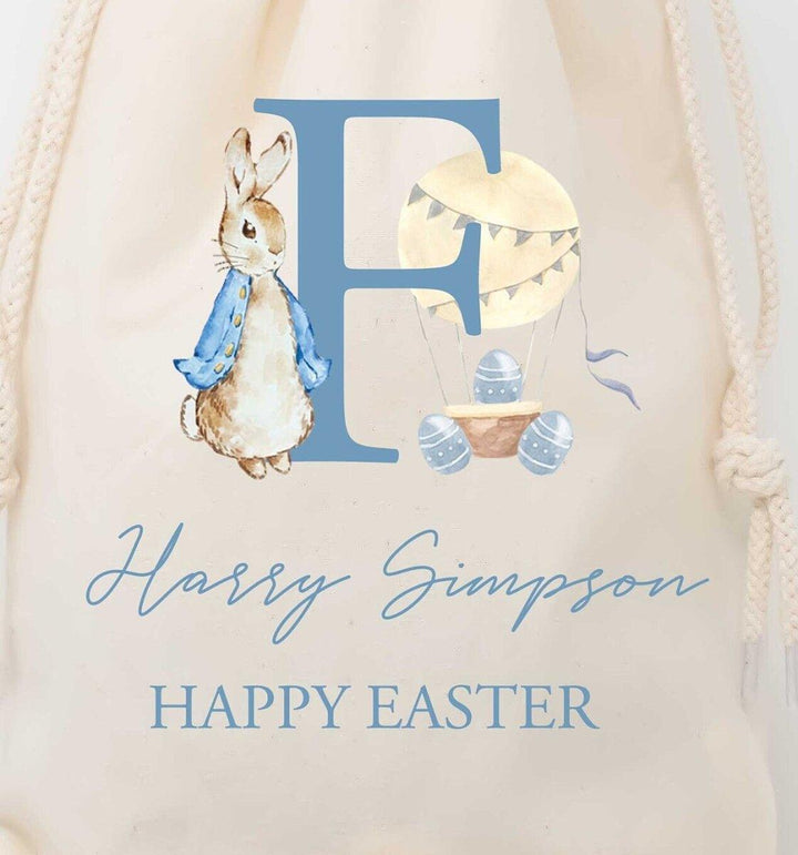 Personalised Easter Sack, Easter Bunny Treat Bag, Personalised Child's Easter Bag, Easter Egg Hunt Bag - Amy Lucy