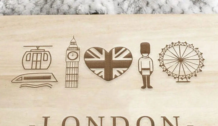 Personalised Engraved London Travel Box, Wooden Travel Keepsake Box, Adventure Gift Box, London Holiday Memories Box, Travel Lover Gift, - Amy Lucy