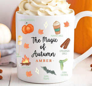 Personalised Fall Mug, Personalised Pumpkin Mug, Autumn Fall Mug, Fall House Decoration, Fall Decoration, Autumn Mug, Thanksgiving Mug - Amy Lucy