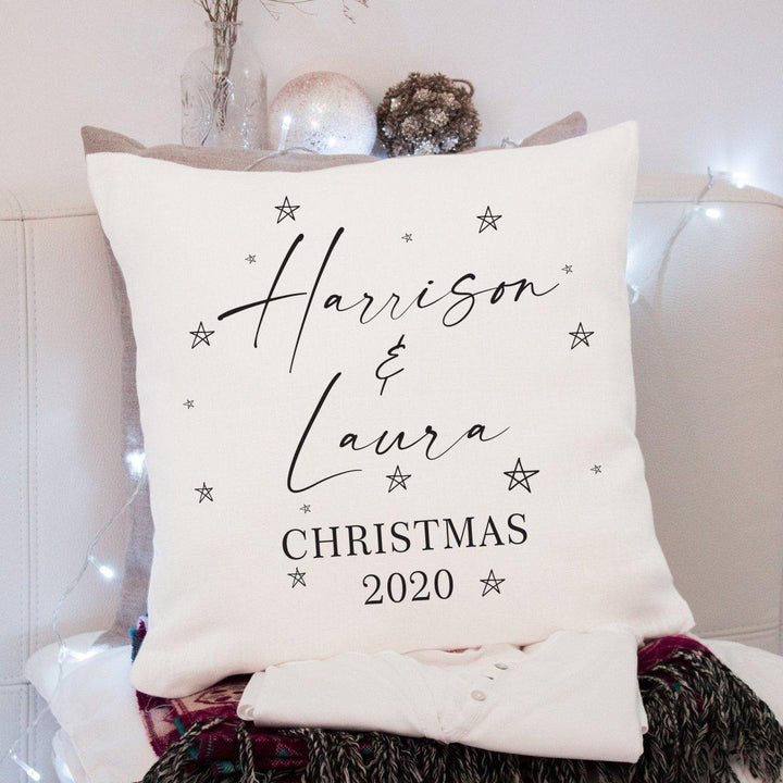 Personalised Family Christmas Cushion, Couple Cushion, Personalised Family Christmas Gift, Couple Christmas Gift, Couple Christmas Decor - Amy Lucy