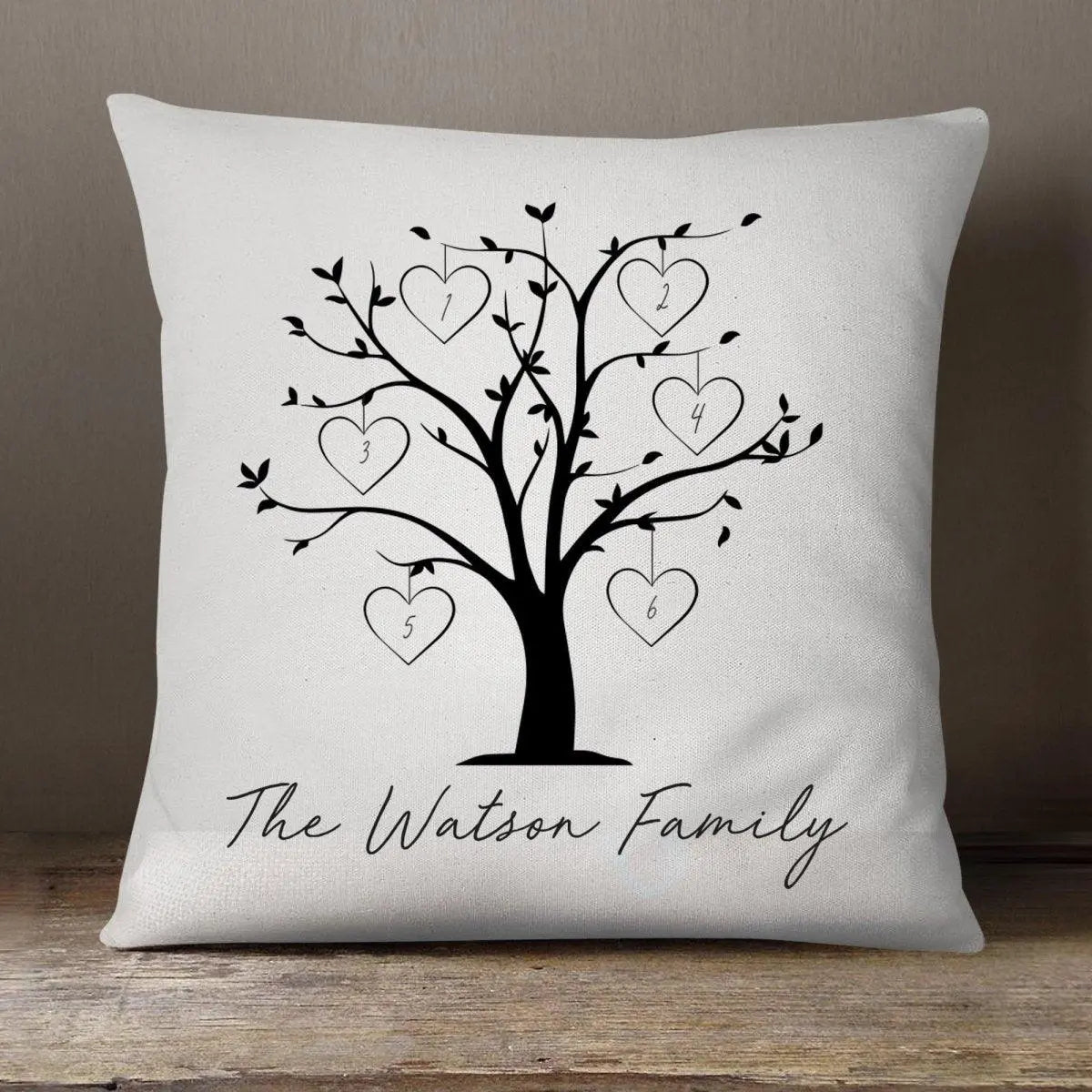 Personalised Family Tree Cushion, Mothers Day Cushion, Custom Family Gift, Mum Cushion, Family Tree Gift, Gift for Mum, Nan Gift Mothers Day - Amy Lucy