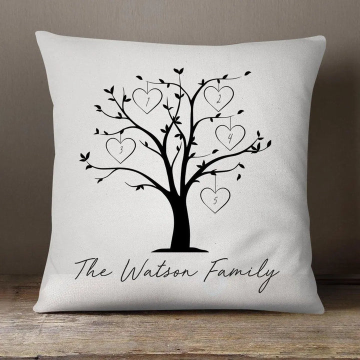 Personalised Family Tree Cushion, Mothers Day Cushion, Custom Family Gift, Mum Cushion, Family Tree Gift, Gift for Mum, Nan Gift Mothers Day - Amy Lucy