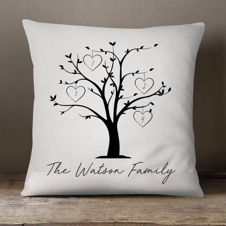 Personalised Family Tree Cushion, Mothers Day Cushion, Custom Family Gift, Mum Cushion, Family Tree Gift, Gift for Mum, Nan Gift Mothers Day - Amy Lucy