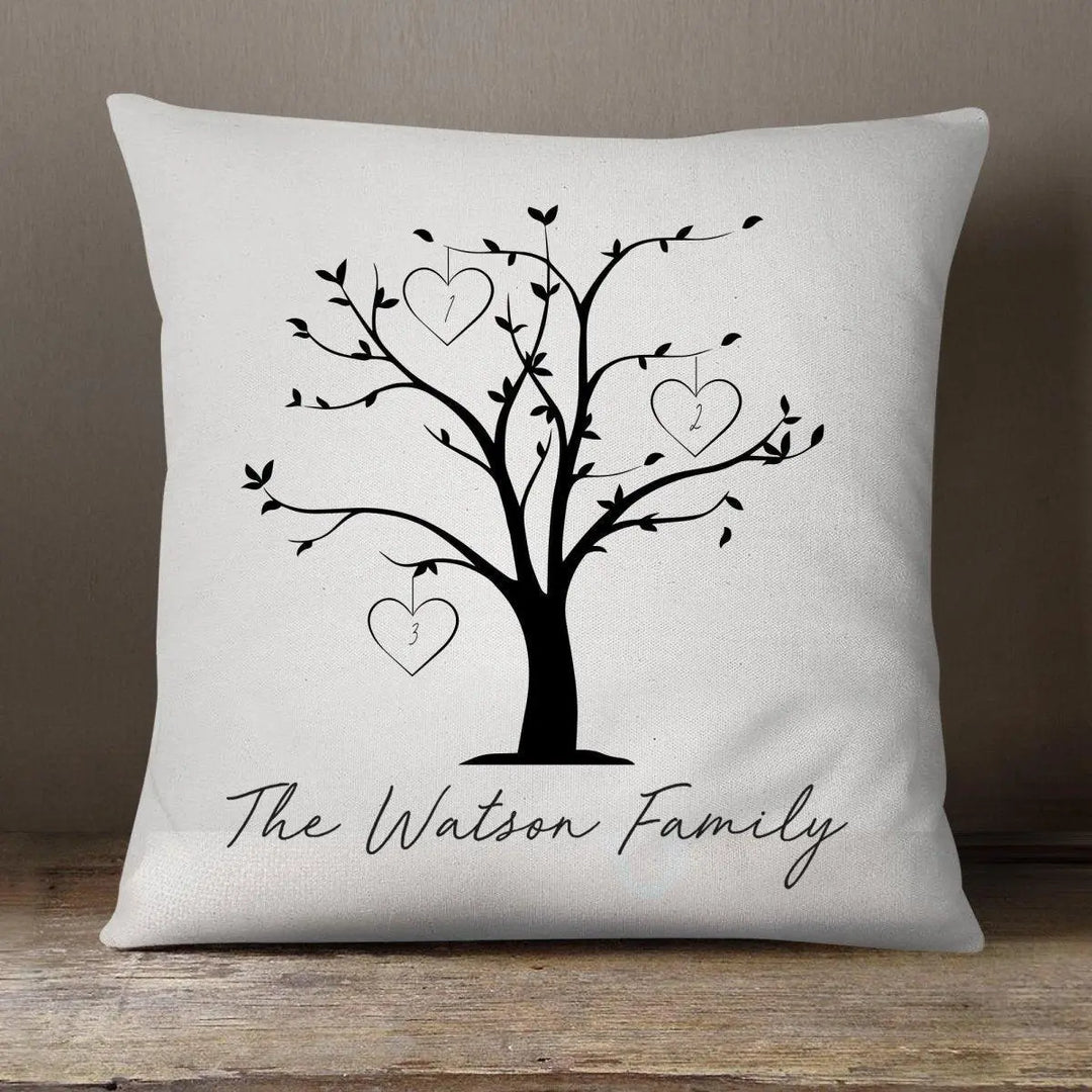 Personalised Family Tree Cushion, Mothers Day Cushion, Custom Family Gift, Mum Cushion, Family Tree Gift, Gift for Mum, Nan Gift Mothers Day - Amy Lucy