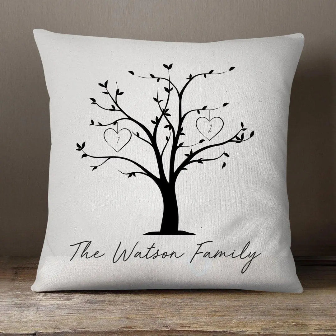 Personalised Family Tree Cushion, Mothers Day Cushion, Custom Family Gift, Mum Cushion, Family Tree Gift, Gift for Mum, Nan Gift Mothers Day - Amy Lucy