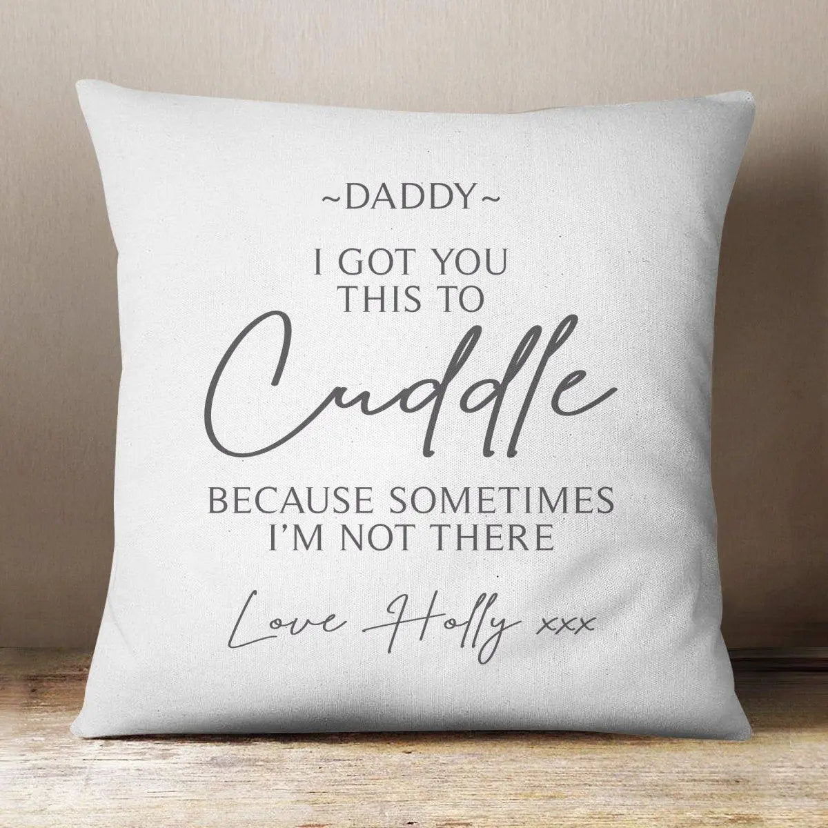 Personalised Father&#39;s Day Cushion, Child Distance Father&#39;s Day, Dad Gift, Daddy Gifts, Father&#39;s Day Gift Cushion, Awesome Dad Gift, Cushion, - Amy Lucy