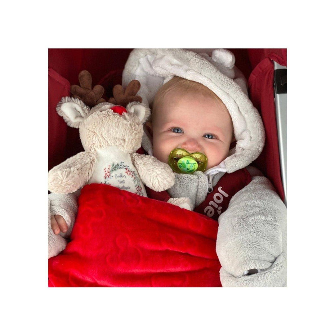 Personalised First Christmas Teddy, Baby 1st Christmas Gift, Reindeer Teddy, Penguin Soft Toy, Custom Cuddly Toy, Baby Stocking Fillers - Amy Lucy