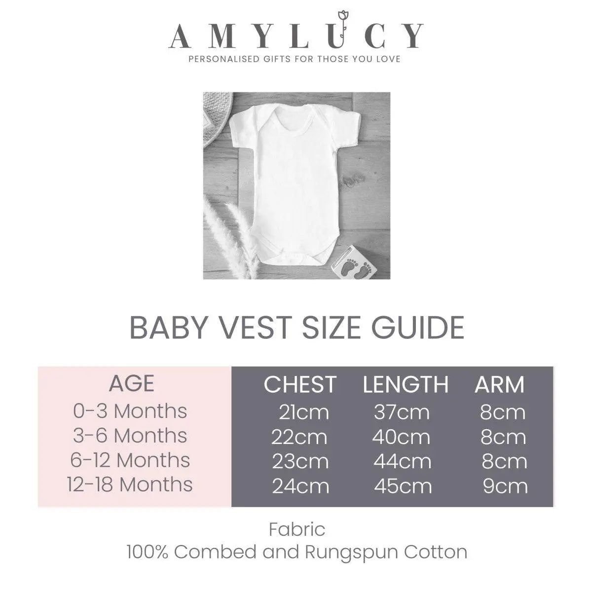 Personalised First Fathers Day Baby Vest, First Fathers Day Gift, First Fathers Day Bodysuit, Personalised Baby Grow Gift, Fathers Day Gift - Amy Lucy