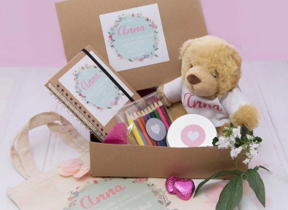 Personalised Flower Girl Gift Box Flower Girl Gift Set Activity Box