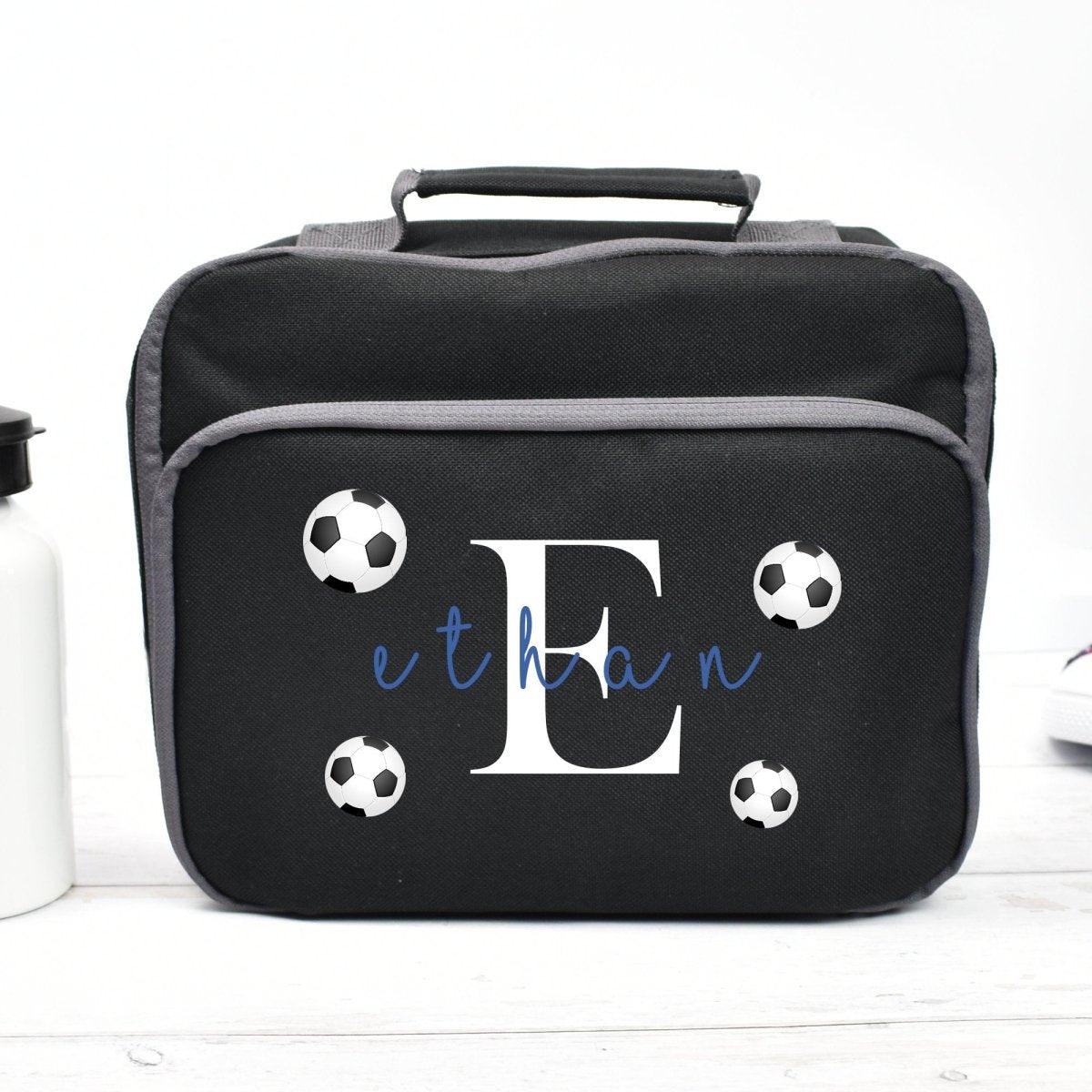 Personalised Football Lunch Bag, Football School Lunch Bag, Kids Football Cooler Bag, Boys School Lunch Bag Children Student, Back To School - Amy Lucy