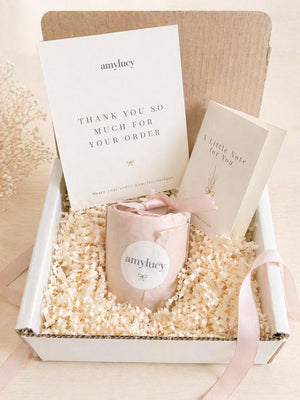 Overhead view of the personalised Forever & Always Candle Gift