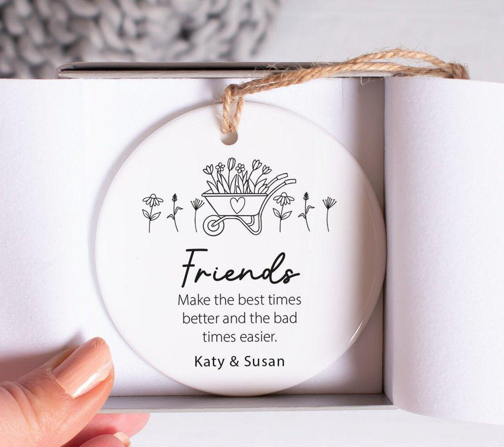 Personalised Friend Gift, Best Friend Gift, Best Friends Ornament Gift, Loved One Present, Custom Friend Ornament, For Her - Amy Lucy