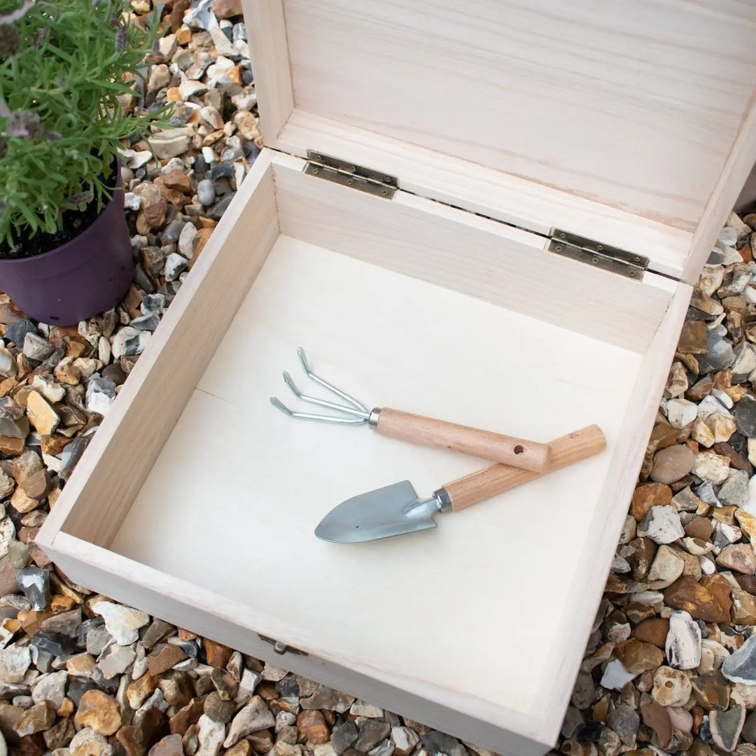 Personalised Gardening Box, Granddad Gift, Gardening Storage Box, Father&#39;s Day Gift, Granddad Gift, Wooden Engraved Box, Seed Box, Tool Box - Amy Lucy