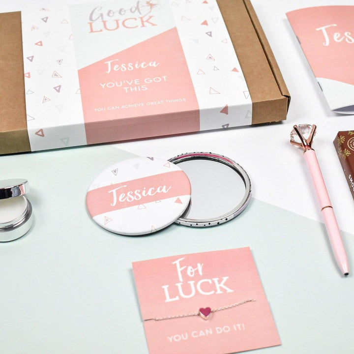 Personalised Good Luck Gift Box, Letter Box Gifts, Good Luck Present, New Job Gift Set, Student Gifts, Good Luck Gift Set, Lucky Gifts, Her - Amy Lucy