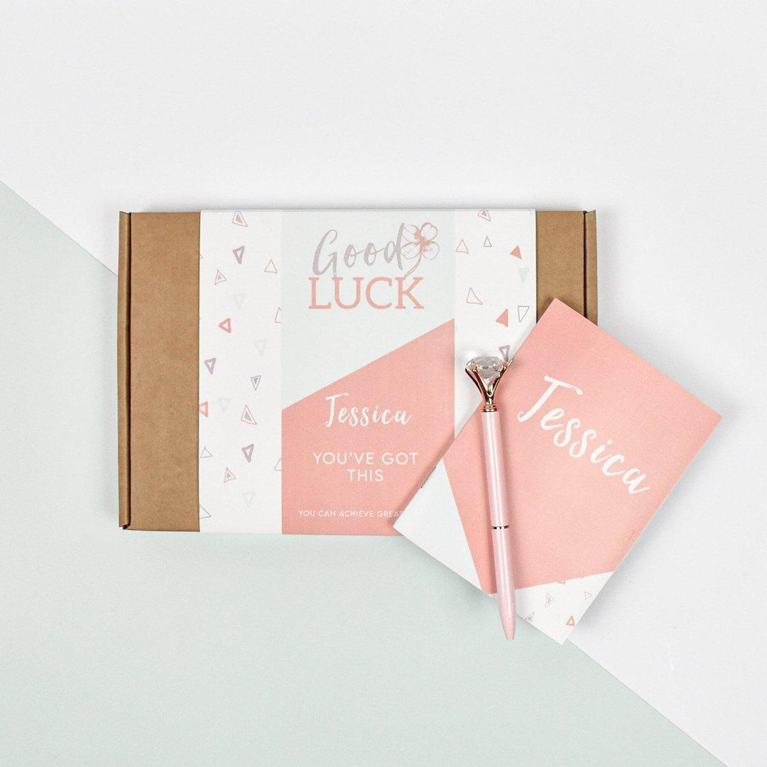 Personalised Good Luck Gift Box, Letter Box Gifts, Good Luck Present, New Job Gift Set, Student Gifts, Good Luck Gift Set, Lucky Gifts, Her - Amy Lucy