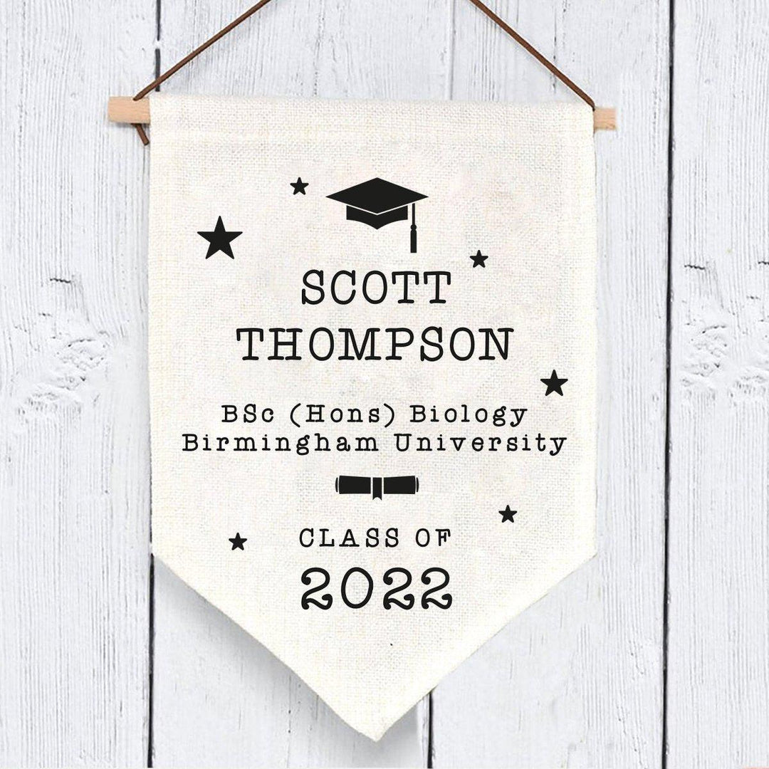 Personalised Graduation Gift, Graduate Gift, Graduate Wall Hanging, Graduation Gift for Her, Graduate Wall Art, Uni Graduation Gifts, - Amy Lucy