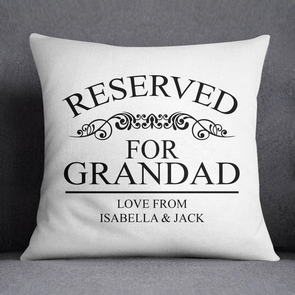 Personalised Granddad Cushion, Granddad Gift Cushion, Christmas Grandchild Granddad Gift, Granddad Gifts, Fathers Day Gifts, Dad Gifts, - Amy Lucy
