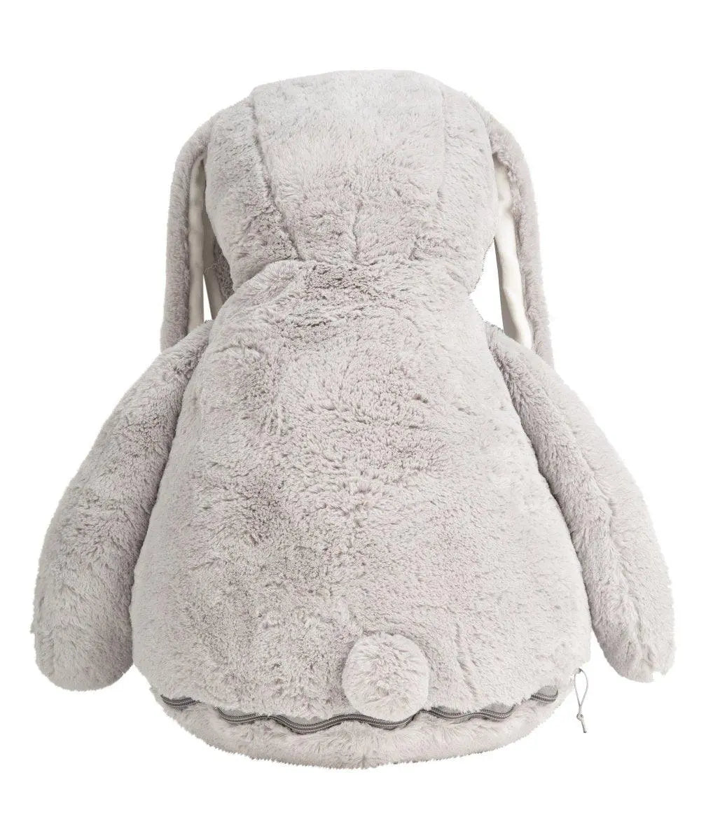 Personalised Grey Bunny Rabbit, Large Soft Toy, New Baby Gift, Rainbow Nursery Decor, Bunny Teddy, Baby Girl Gift, Baby Shower, Easter Baby - Amy Lucy