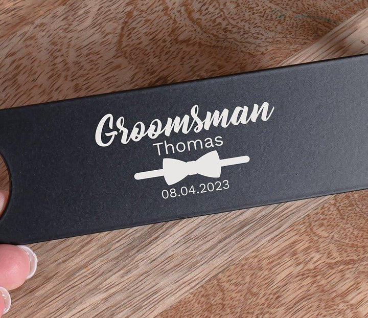 Personalised Groom Bar Blade, Groom To Be Gift, Wedding Groom Gift, Groomsman Bar Blade, Best Man Gift, Usher Gift, Bottle Opener, - Amy Lucy