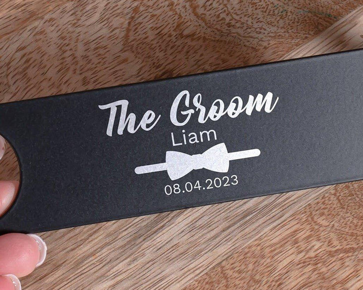 Personalised Groom Bar Blade, Groom To Be Gift, Wedding Groom Gift, Groomsman Bar Blade, Best Man Gift, Usher Gift, Bottle Opener, - Amy Lucy