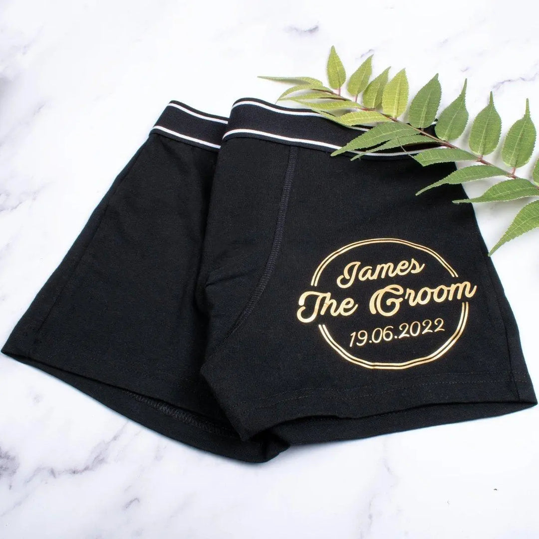 Personalised Groomsman Boxer Shorts, Groom Boxer Shorts, Groom Pants, Groom Boxers, Groom Attire, Groom Underwear, Groomsman Gift, Briefs - Amy Lucy