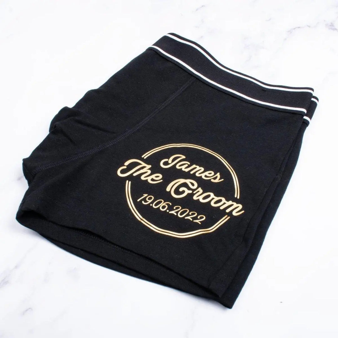 Personalised Groomsman Boxer Shorts, Groom Boxer Shorts, Groom Pants, Groom Boxers, Groom Attire, Groom Underwear, Groomsman Gift, Briefs - Amy Lucy