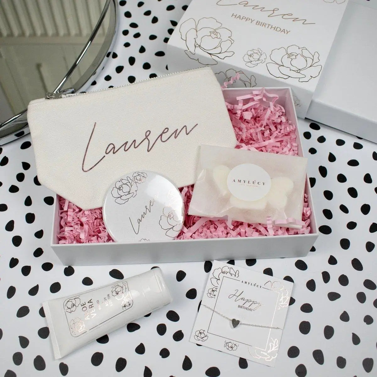 Personalised Happy Birthday Gift Box, Birthday Filled Gift Box, Milestone Birthday Gift, Beauty Filled Gift Boxes, Happy Birthday Gift, Gift - Amy Lucy