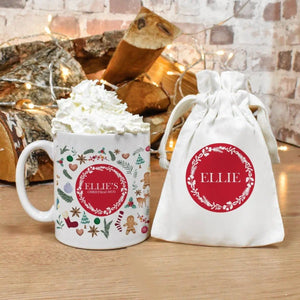 Personalised Hot Chocolate Kit, Name Christmas Mug, Hot Chocolate Gift Set, Stocking Filler, Mug Hot Chocolate Gift, Christmas Mug Gift Set - Amy Lucy