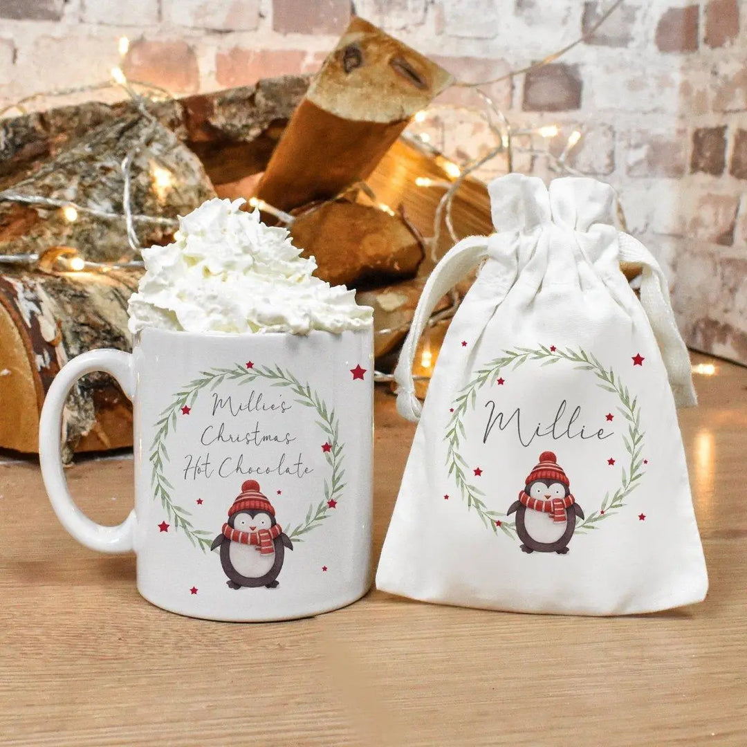 Personalised Hot Chocolate Kit, Name Christmas Mug, Hot Chocolate Gift Set, Stocking Filler, Mug Hot Chocolate Gift, Christmas Mug Gift Set - Amy Lucy