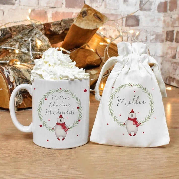 Personalised Hot Chocolate Kit, Name Christmas Mug, Hot Chocolate Gift Set, Stocking Filler, Mug Hot Chocolate Gift, Christmas Mug Gift Set - Amy Lucy