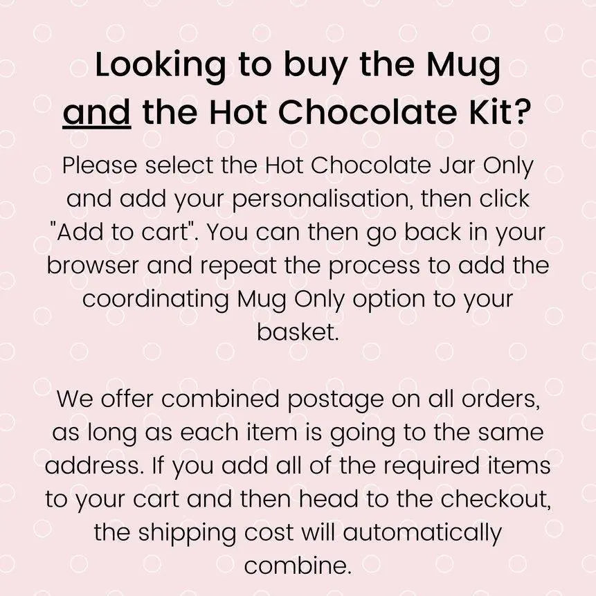 Personalised Hot Chocolate Kit, Name Christmas Mug, Hot Chocolate Gift Set, Stocking Filler, Mug Hot Chocolate Gift, Christmas Mug Gift Set - Amy Lucy