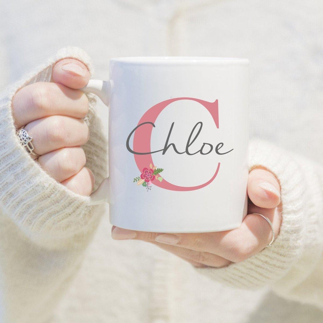 Personalised Initial Mug, Monogram Mug, Custom Mug, Best Friend Gift, Best Friend Mug, Name Mug, Name Custom Mugs, Gift for Her, - Amy Lucy