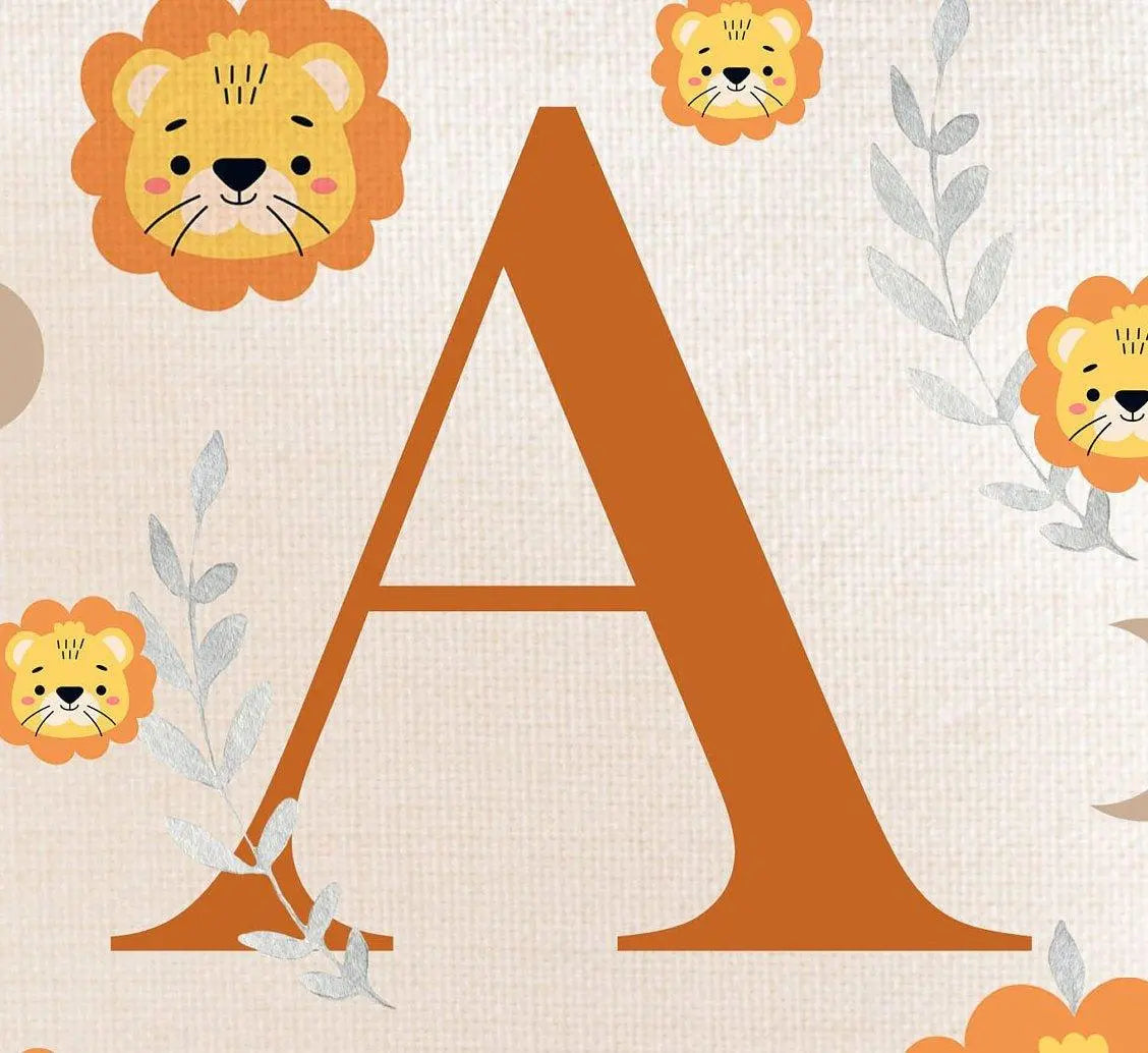 Personalised Jungle New Baby Flag, Safari Baby Wall Hanging, Lion Baby Nursery Wall Art, New Baby Gift, Nursery Art, Wall Art, Pennant Flag, - Amy Lucy